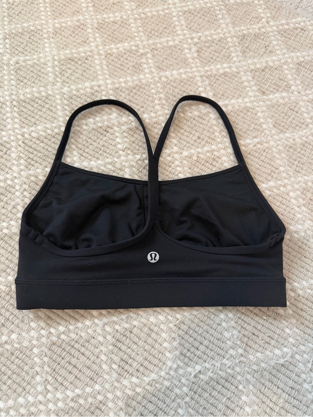lululemon athletica Black Strappy Racerback Sports Bra
